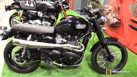 Triumph Scrambler With Zard Exhaust Walkaround Eicma