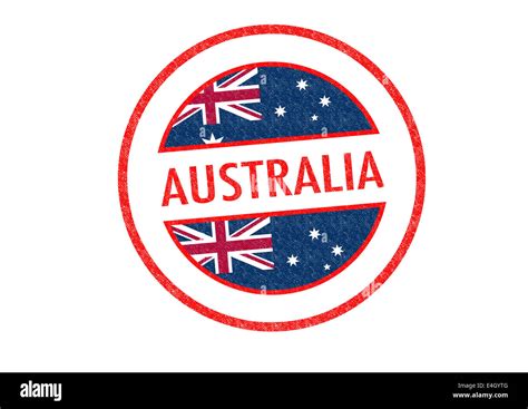 Australia passport stamp hi-res stock photography and images - Alamy