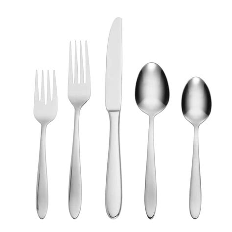 Oneida Moon Crest Piece Silver Stainless Steel Flatware Set