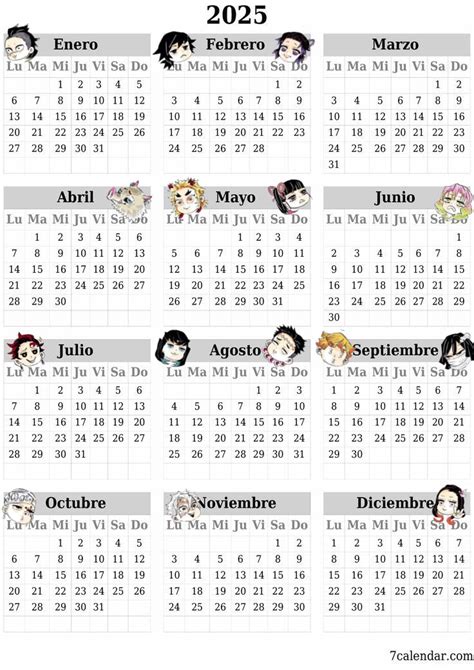 Calendario Anime Book Jornal Book Anime Demon