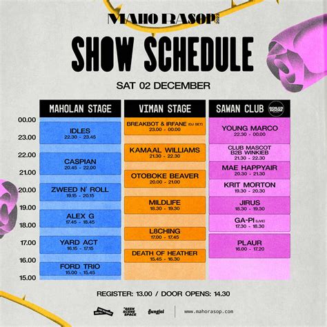 Maho Rasop Festival 2023 Unveils Full Line Up And Set Times