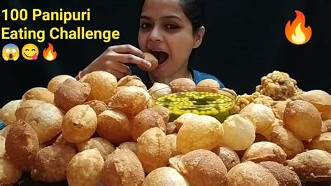 100 Panipuri Eating Challenge 😱 Eating 100 Panipuri 🔥😋 Golgappa