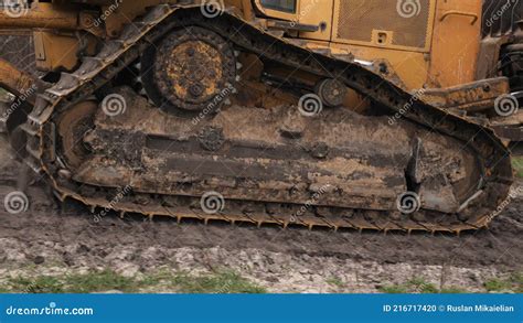 Crawler Yellow Crawler Bulldozer Heavy Machinery Earth Moving