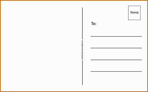 Postcard Printing Template Free Of Double Sided Postcard Template Templates Data