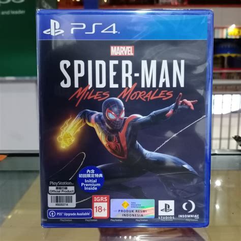 Jual Bd Ps4 Ps5 Marvel Spiderman Miles Morales Game Cd Kaset Bluray