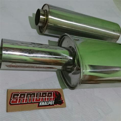 Jual Satu PAKET Knalpot Mobil Omega Stainless Dan RESONATOR Stainless