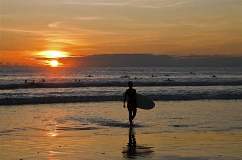 Sunset In Kuta Beach Photograph By Ng Hock How Fine Art America