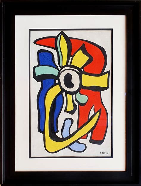 Sold Price FERNAND LEGER 1881 1955 La Fleur Jaune Maquette N 3