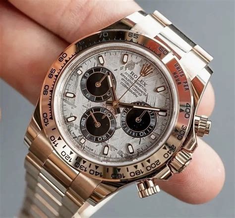 Best Fake Rolex Daytona Clone Meteorite Dial Everose Gold 40