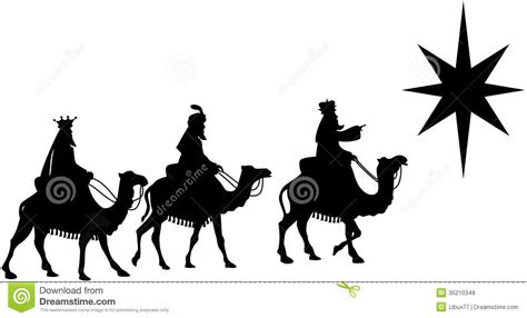 magi gifts silhouette scene clipart - Clipground