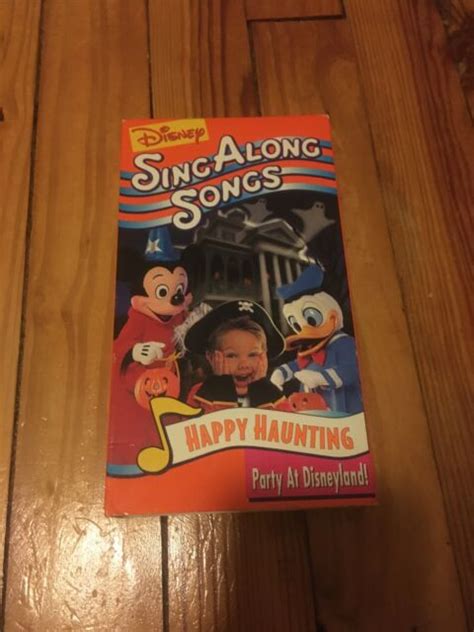 Disney Sing Along Songs Happy Haunting Party At Disneyland VHS Tape