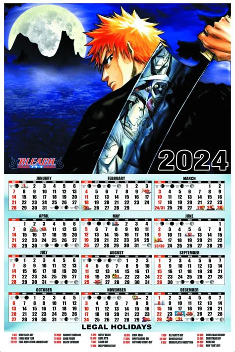 Calendar Anime Lists For The Wynny Karolina