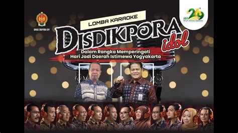 Disdikpora Idol Lomba Karaoke Dalam Rangka Hari Jadi Daerah