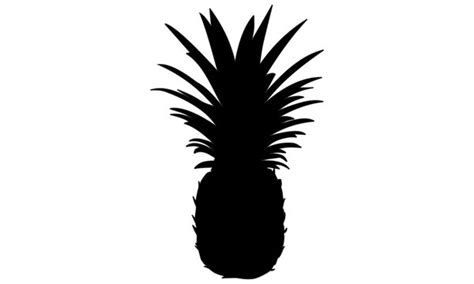 Pineapple Silhouette Vector