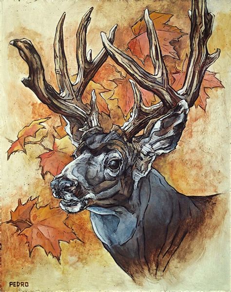 Mule Deer autumn Acrylic Painting - Etsy