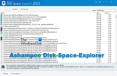 Ashampoo Disk Space Explorer Helps Analyze And Visualize Space Usage On