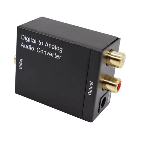 Convertisseur Audio Num Rique Analogique L R Fiber Optique Signal