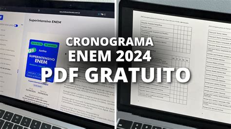 Novo Cronograma Gratuito Para O Enem Semanas Baseado Na