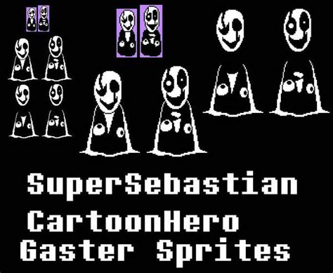 Undertale Gaster Battle Sprites By Toonhero4 On Deviantart