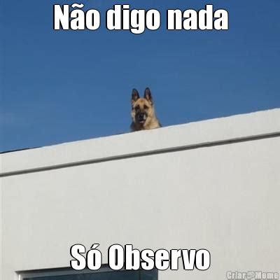 N O Digo Nada S Observo Meme Criarmeme Br