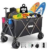 Amazon Sainlogic L Collapsible Folding Wagon With Lbs Large