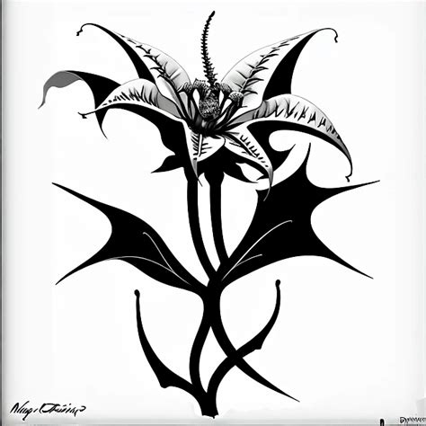 Dreamshaper Prompt Design Of A Stylized Datura Flower Prompthero