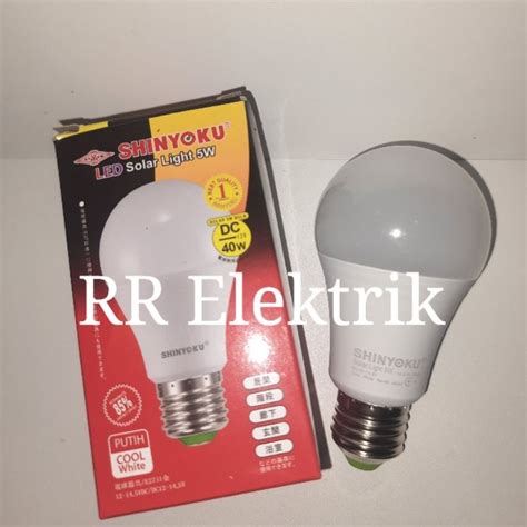 Jual Bohlam Lampu Led Shinyoku Solar Light Dc V W Shopee Indonesia