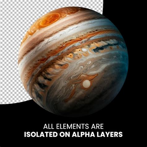 Premium Psd Planet Jupiter Isolated On Alpha Layer Png