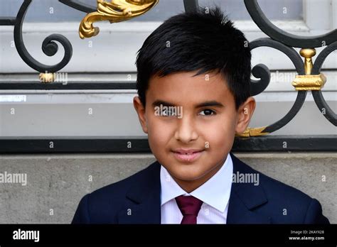 Hamad, son of Qatar Sheikh Tamim bin Hamad Al Thani is pictured at the ...