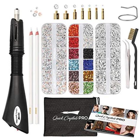 Hotfix Applicator Quick Crystals Pro Bedazzler Kit With Rhinestones