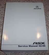 Acura Rsx Service Manual Diy Repair Manuals