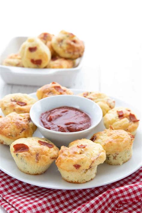 Mini Keto Pizza Muffins - All Day I Dream About Food