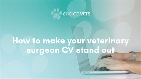 Choice Vets On Linkedin How To Make Your Veterinary Surgeon Cv Stand