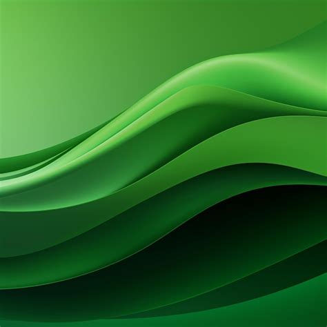 Premium Photo Abstract Green Wave Background With Dynamic Shapes