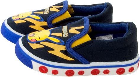 Official Pokemon Pikachu Boys Slip On Canvas Trainers Shoe Sizes 6 2