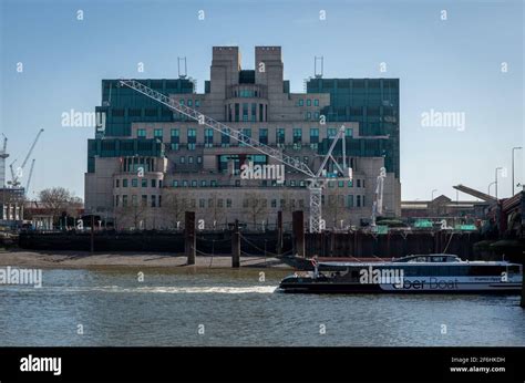 Exterior View Of The Headquarter Of Mi6 The British Foreign Secret Intelligence Service Stock