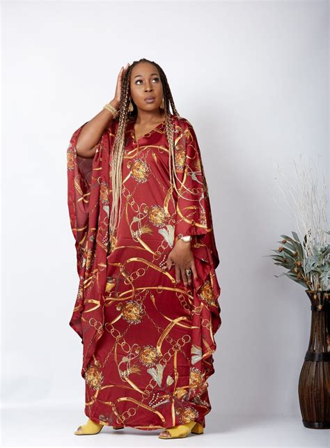 African Inspired Kaftan Boubou Bubu Maxi Dress Freda Jamii