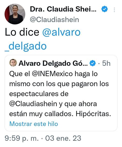 Ulises Trieste On Twitter Se Le Cayo Un Tuit Claudiashein