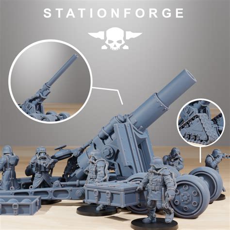 3D Printable GrimGuard Heavy Artillery by Station Forge