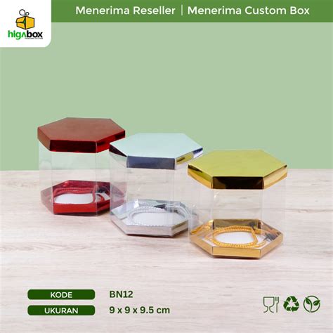 Jual Kotak Kado Gift Box Hexagon Box Natal Mika Segi Enam Kotak