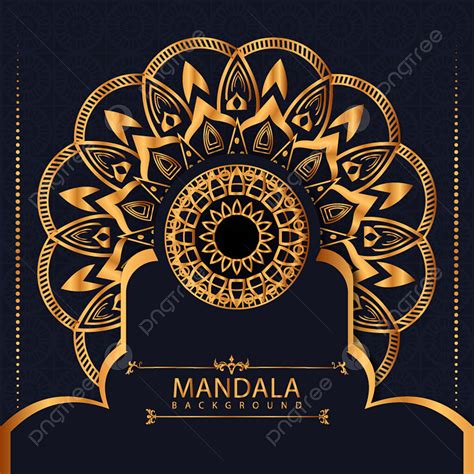 Luxury Ornamental Mandala Vector Art Png Luxury Style Golden Color