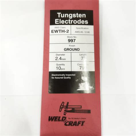 Jual Tungsten Electrode Argon 2 4mm Jarum Tig Kawat Las 2 4 Mm