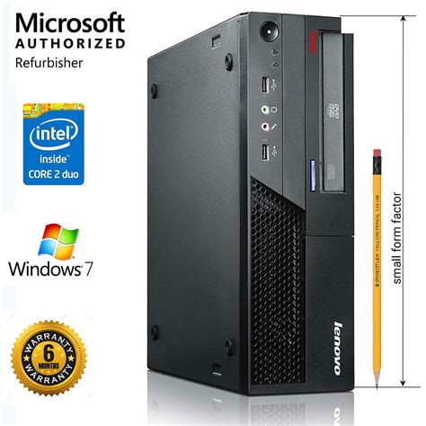 Renewed Lenovo ThinkCenter M57 Core 2 Duo E7500 2 93GHZ 4GB RAM 250