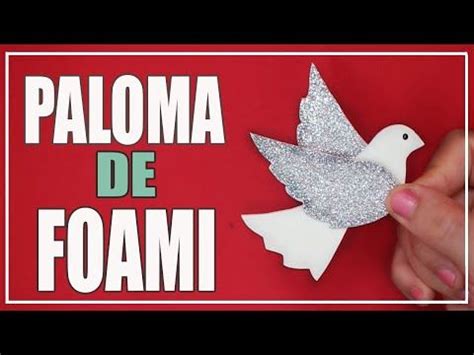 PALOMA de goma eva BAUTISMO Paloma de foami comunión Pajaro de goma