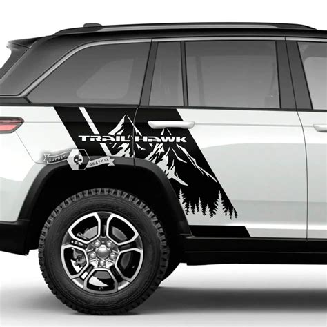 Jeep Grand Cherokee Trackhawk Bed Fender Forest Mountain Kit Vinyl Decal Graphic | Jeep grand ...