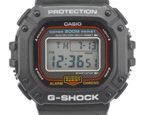 やや傷や汚れあり 中古品 稼働品CASIOカシオ G SHOCK DW 5300 1BV ミッションインポッシブル メンズ 豆ライト