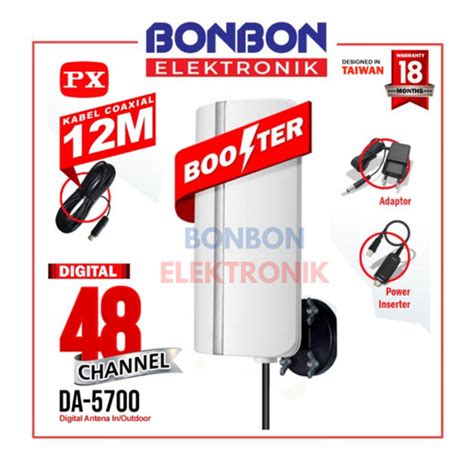 Promo PX Antena TV Indoor Outdoor Antena Digital Analog DA 5700