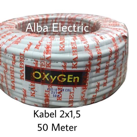 Jual Terbaru Kabel Listrik 2x1 5 50 Meter Kawat Kabel NYM OXYGEN 2x1 5