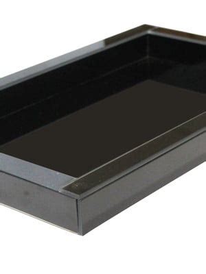 Bandeja Revestida Em Vidro Cor Nude 42x27x4 Elo7