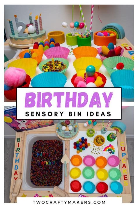 Fun Birthday Sensory Bin Ideas Birthday Activities Sensory Bins